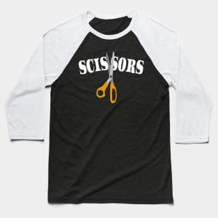 Scissors Halloween Costume T-shirt Group Add Rock, Paper Baseball T-Shirt